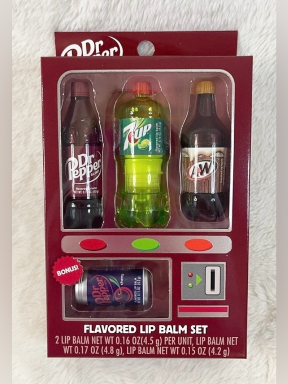 Dr Pepper Flavored Lip Balm Set | Soda-Themed Collectible Gift